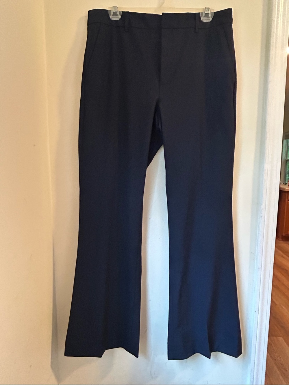 Banana Republic Navy Boot-Cut Dress Pants